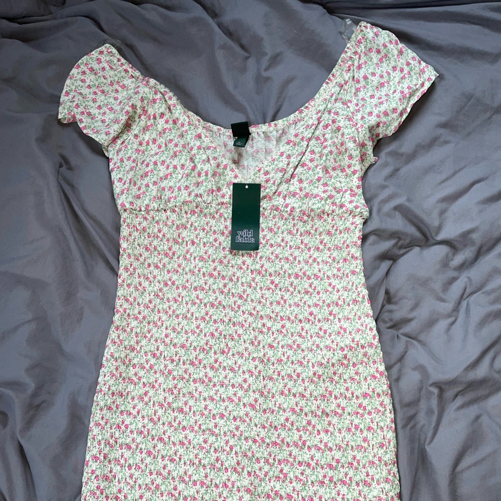 Wild fable smocked floral dress